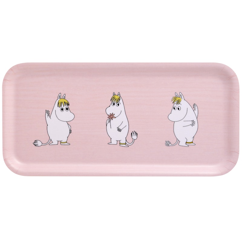 Moomin Retro Tray 27x13 cm, Pink