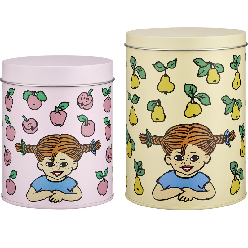 Pippi Fruits Tin Set 2-pack