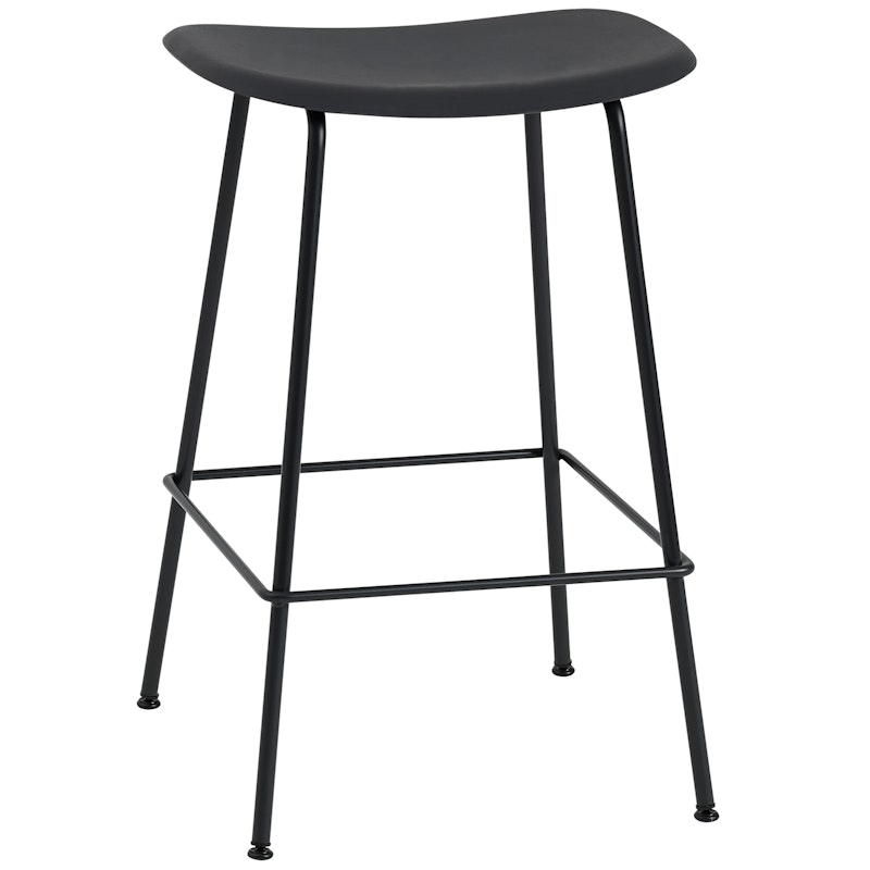 Fiber Tube Bar Stool 65 cm, Black / Anthracite