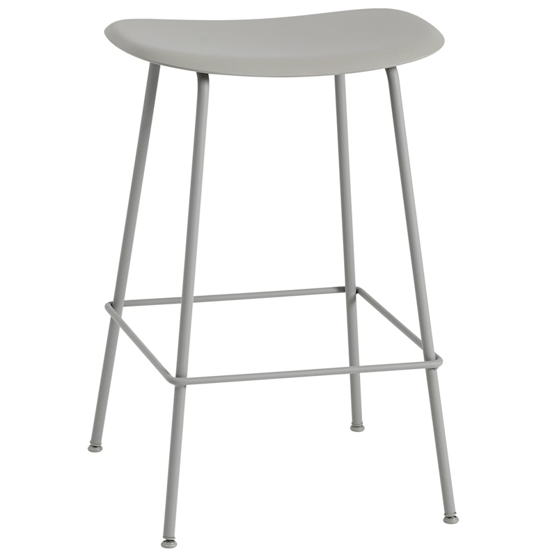 Fiber Tube Bar Stool 65 cm, Grey