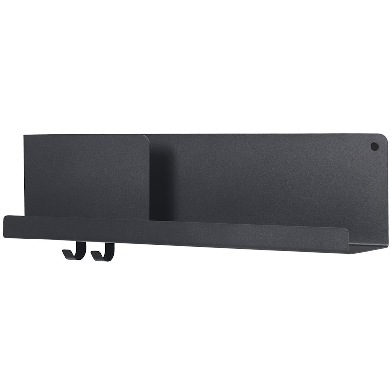 Folded Shelf 16,5x62 cm, Black