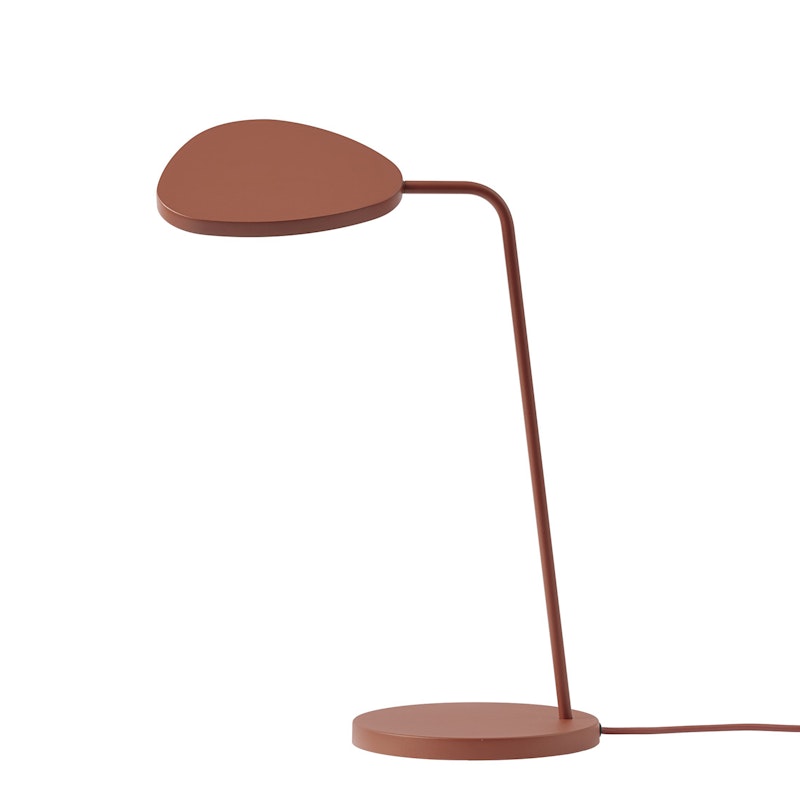 Leaf Table Lamp, Copper Red