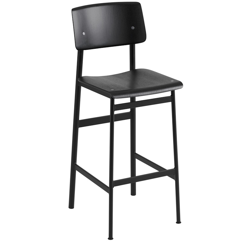 Loft Bar Stool Black, 75 cm