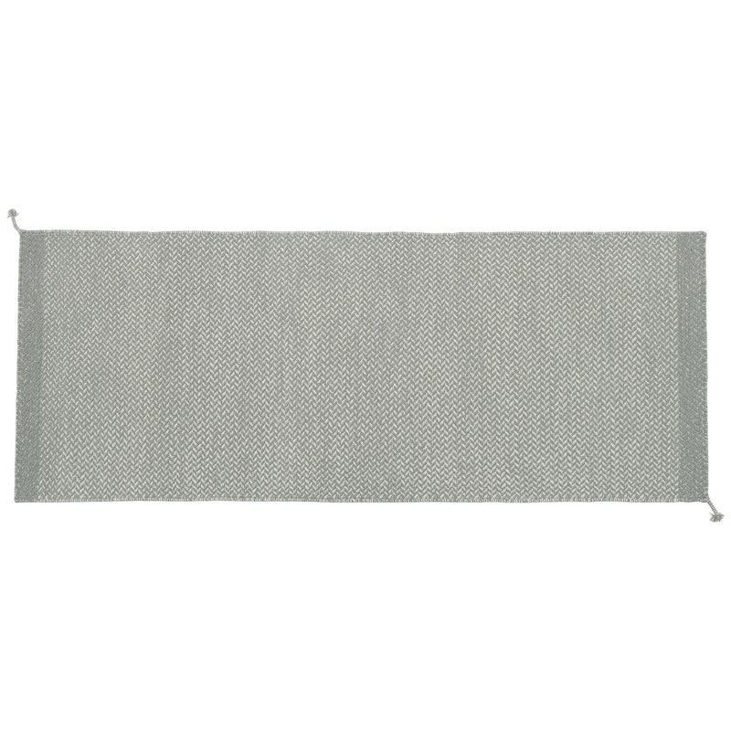 Ply Wool Rug 80x200 cm, Grey