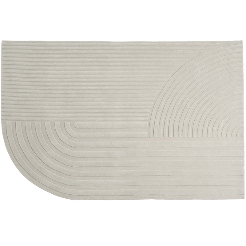 Relevo Wool Rug 200x300 cm, Off-white
