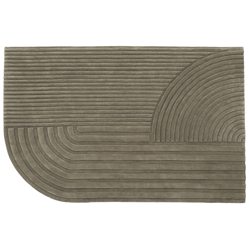 Relevo Wool Rug 200x300 cm, Taupe