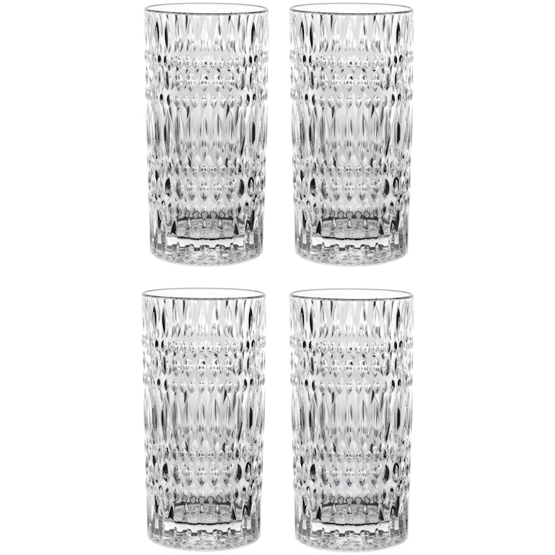 Ethno Longdrink Glass 4-pack, 43 cl