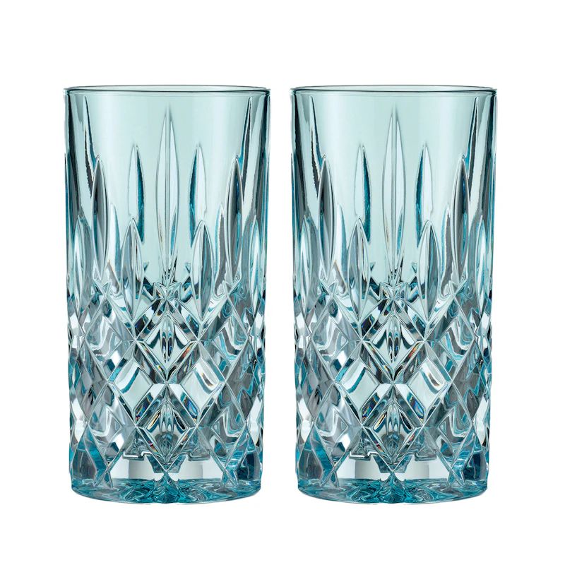 Noblesse Longdrink Glass 37 cl 2-pack, Aqua