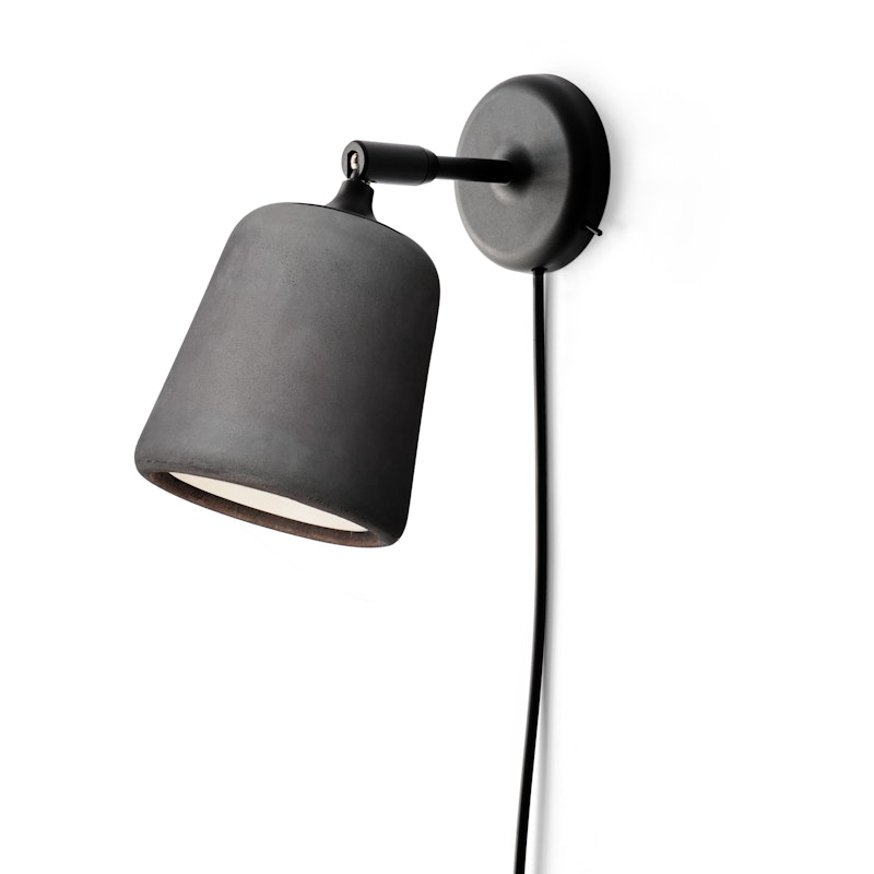 Material Wall Lamp, Dark Grey Concrete