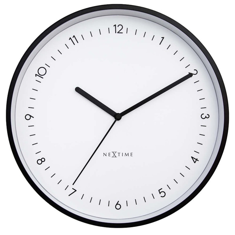 Berlin Wall Clock Ø30 cm, White