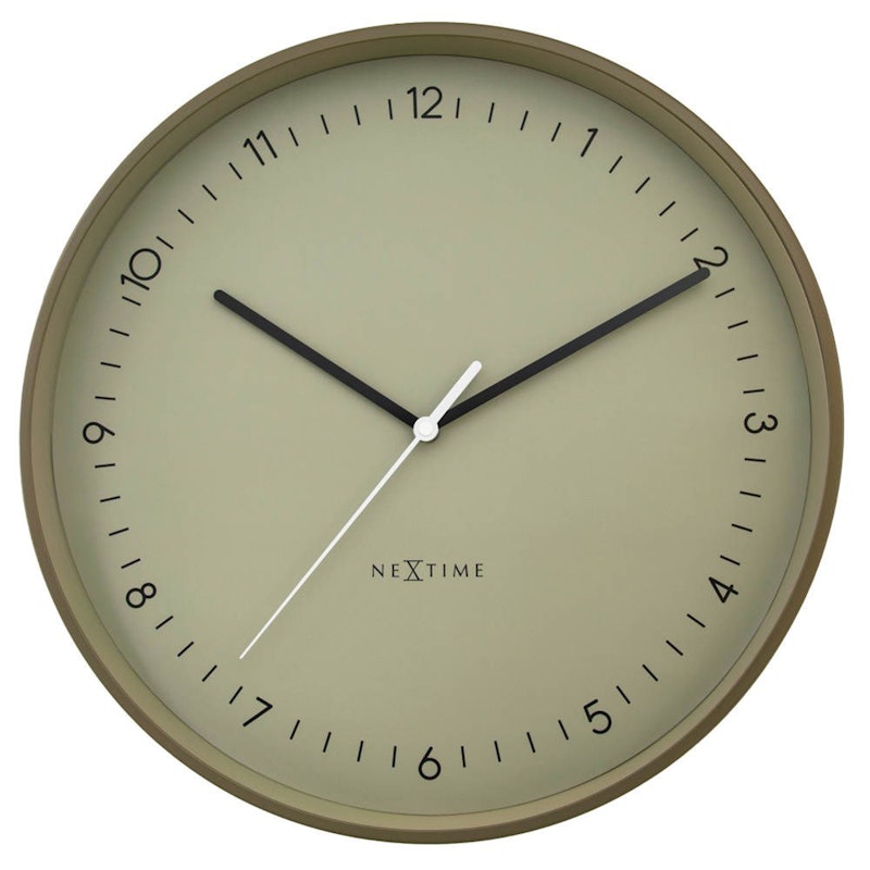 Berlin Wall Clock Ø40 cm, Khaki