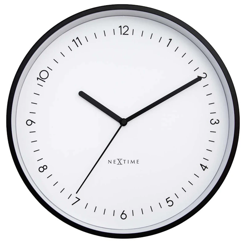 Berlin Wall Clock Ø30 cm, White