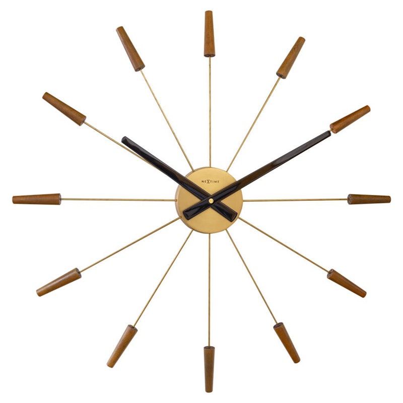 Plug Inn Wall Clock, Bronze