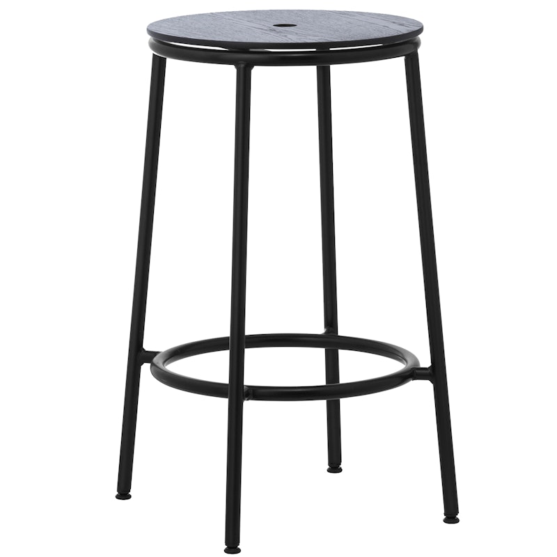 Circa Bar Stool 65 cm, Black Oak