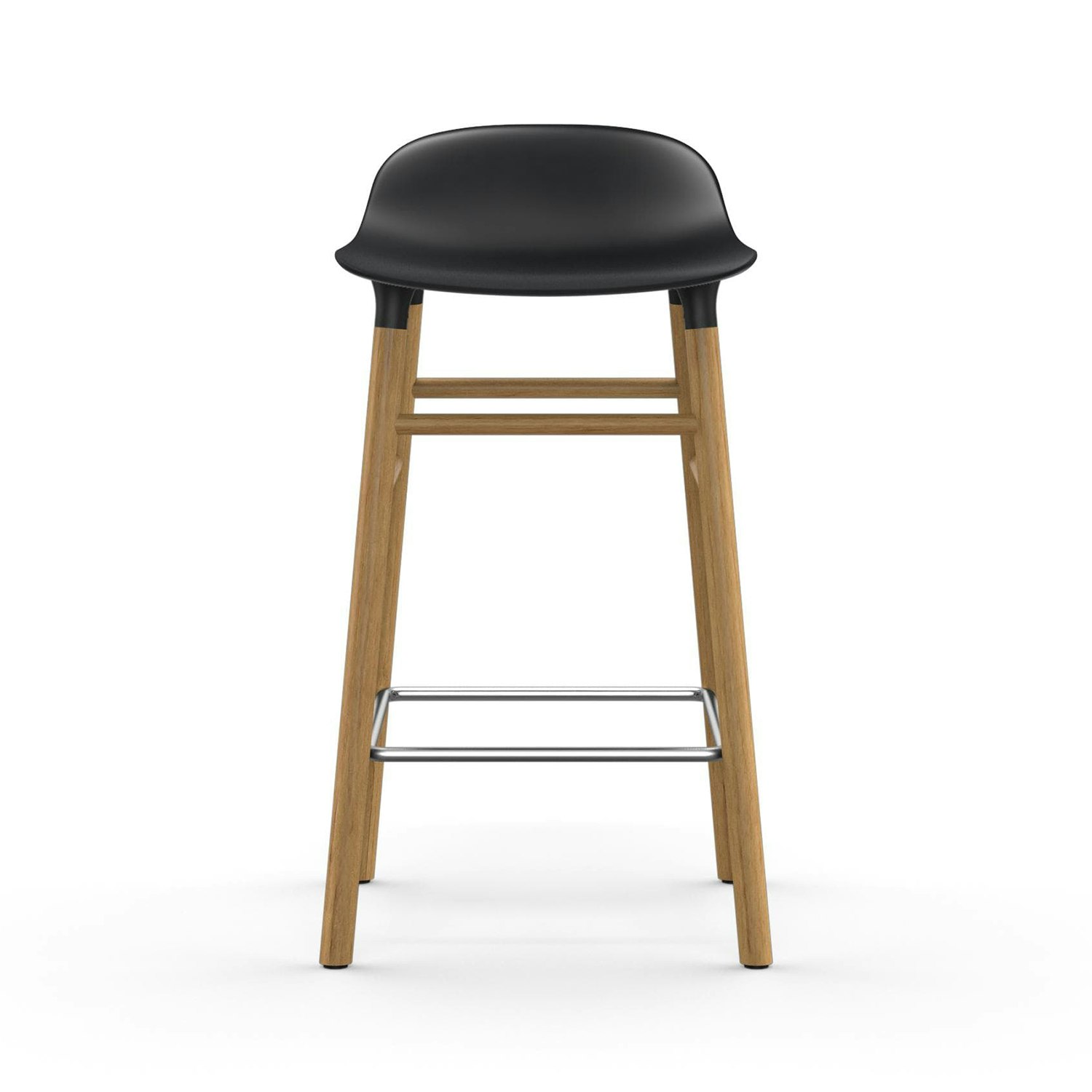 Form Bar Stool Oak Base, 65cm, Blue RoyalDesign