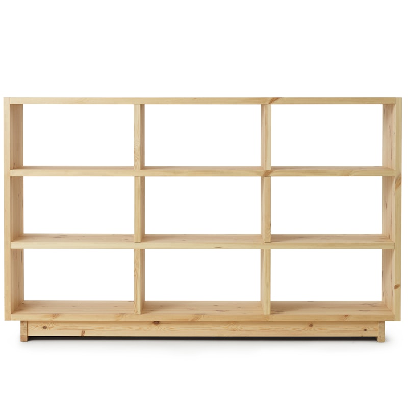 Plank Bookcase Pinewood, High