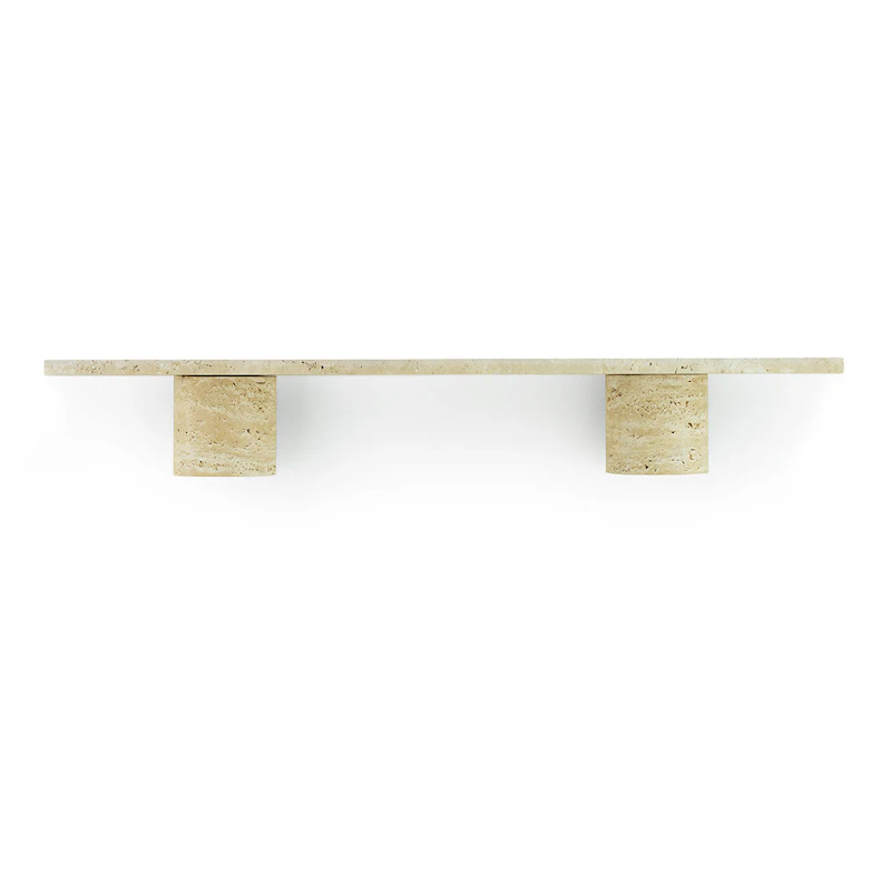 Sten Wall Shelf 80 cm, Travertine