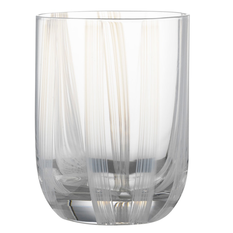 Stripe Glass, 39 cl Glass White