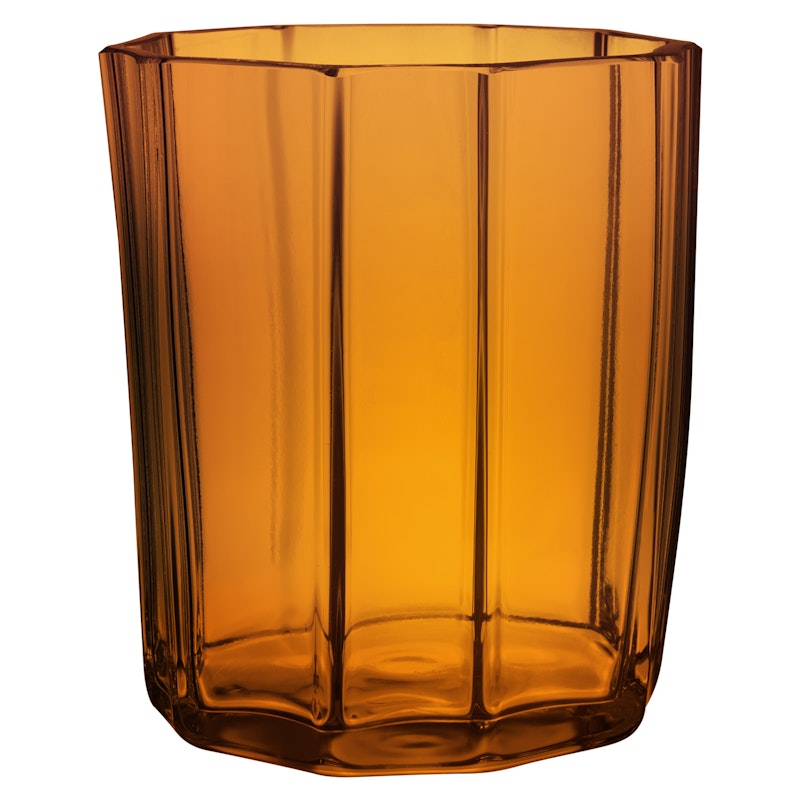 Reed Candle Holder 85 mm, Amber