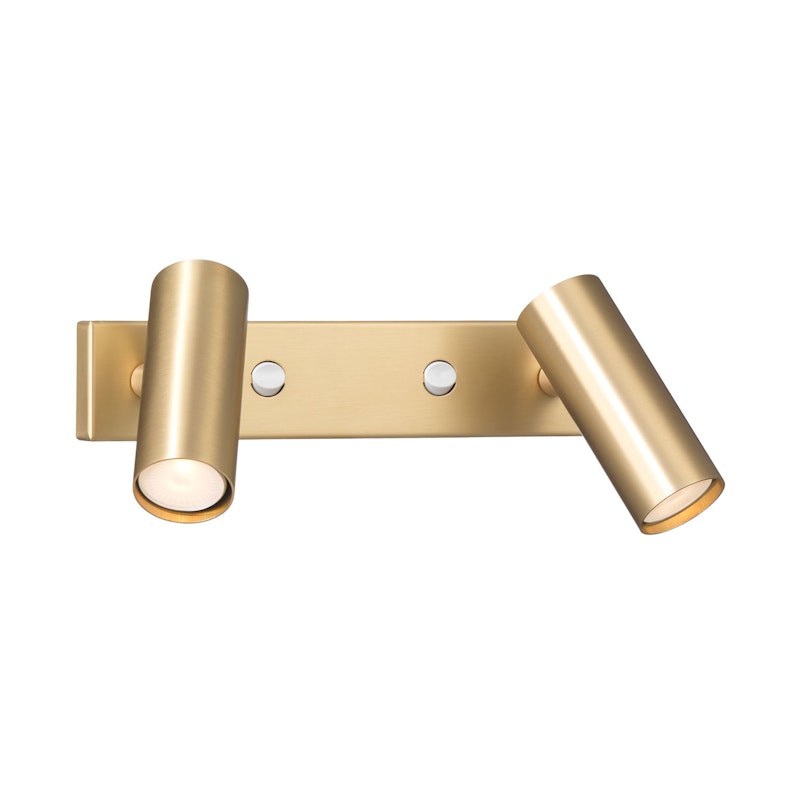 Puck Wall Lamp Double, Brass