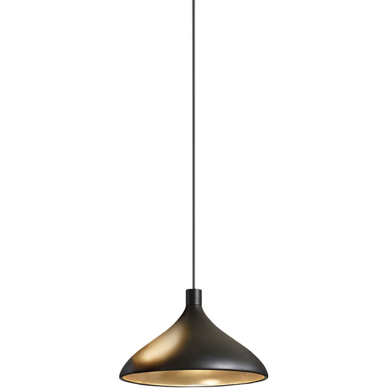 Swell Pendant 41 cm, Black / Brass