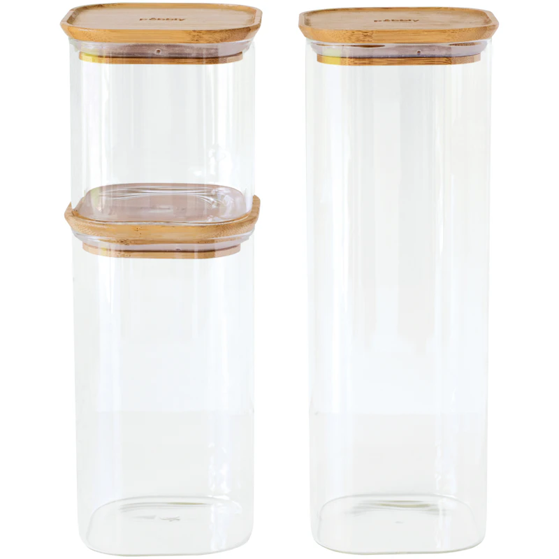 Glass Jars With Lid 3-pack, 80/140/220 cl