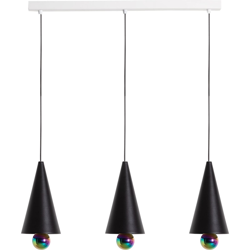 Cherry LED Pendant 3 Pendants, Black