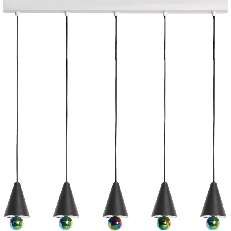 Cherry LED Pendant 5 Pendants, Black