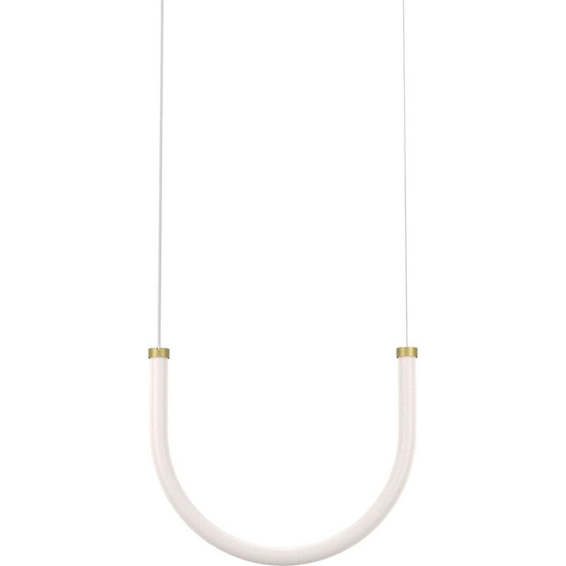 Unseen U Pendant, Brass