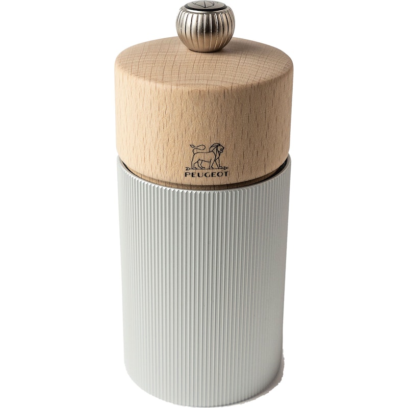 Line Pepper Mill 12 cm, Natural / Light Grey