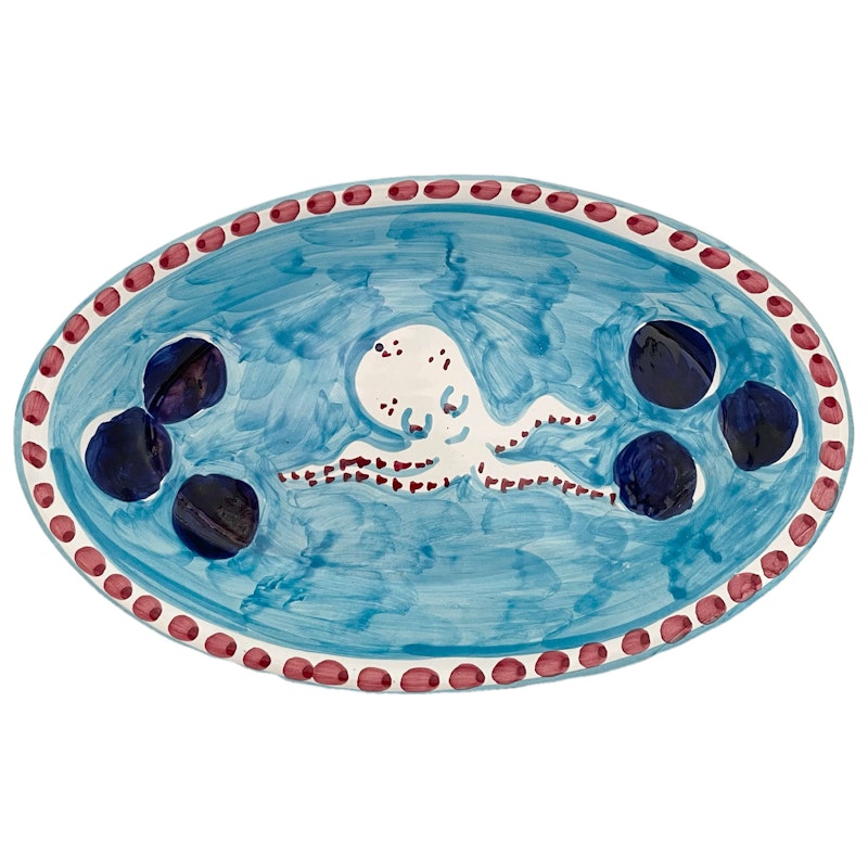 Amalfi Serving Dish 26 cm, Turquoise