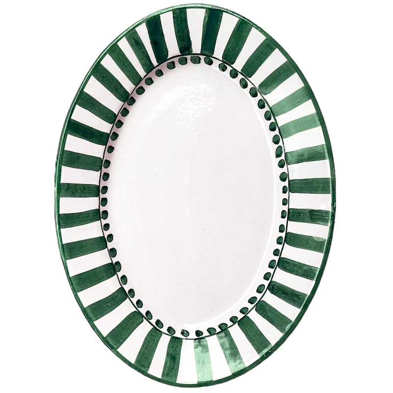 Riviera Serving Dish Oval 37 cm, Green