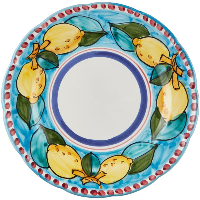 Sorrento Limone Plate, 26 cm