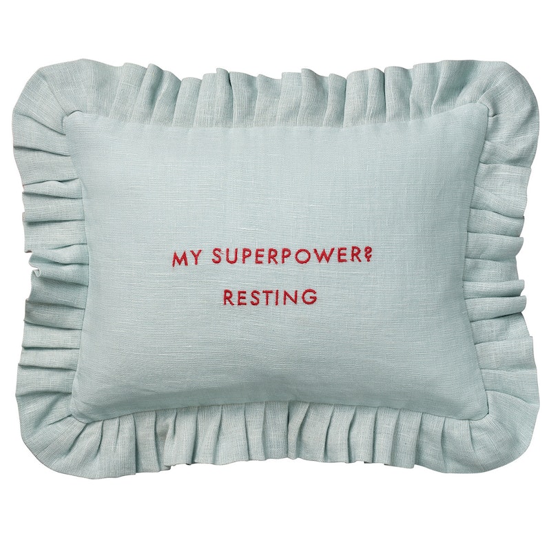 Quote Cushion Cover 30x40 cm, Teal