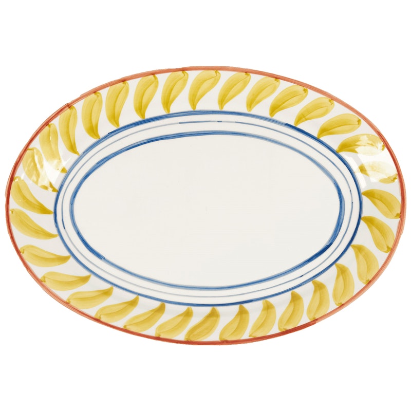 Swirl Serving Plate 32 cm, Yellow