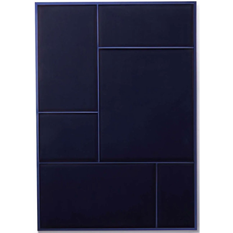 Nouveau Pin Notice Board Large, Navy Blue