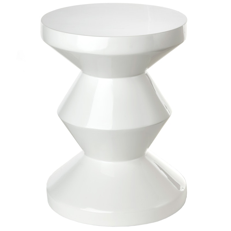 Zig Zag Stool, White