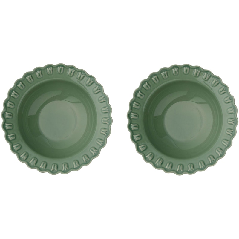 Tulipa Side Plate 23  cm 2-pack, Verona Green