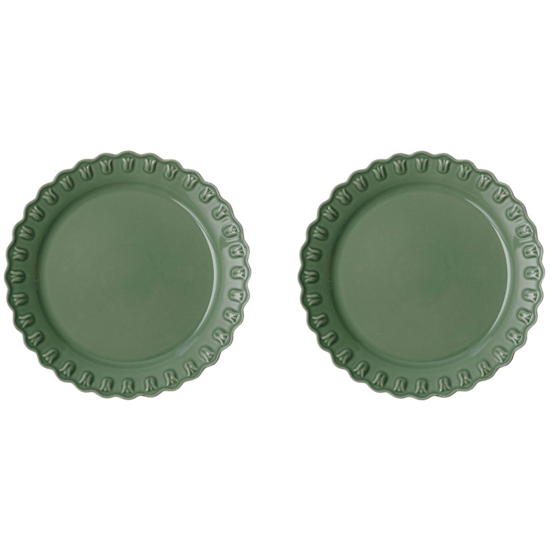 Tulipa Plate 26 cm 2-pack, Verona Green