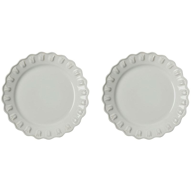 Tulipa Side Plate 20 cm 2-pack, White