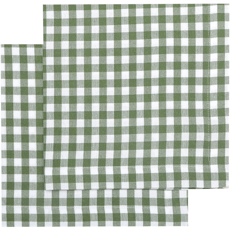 Bella Napkin 2-pack, Green / White