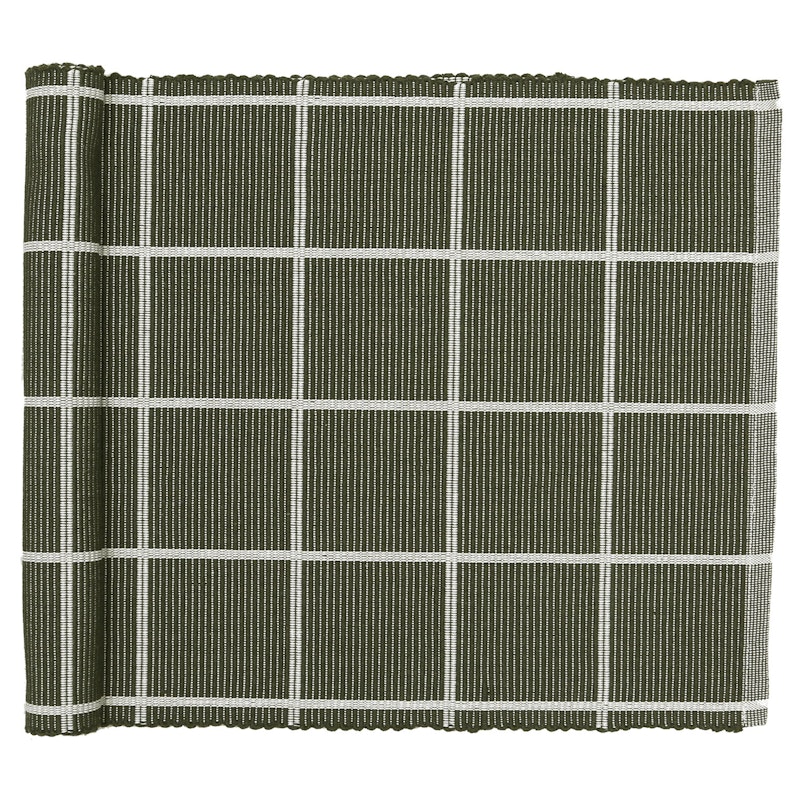 Alexander Table Runner 45x140 cm, Olive/Beige