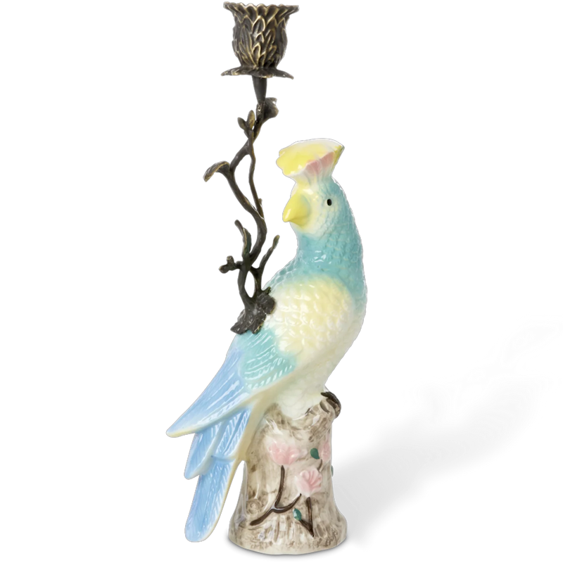 Exotic Bird Candle Holder