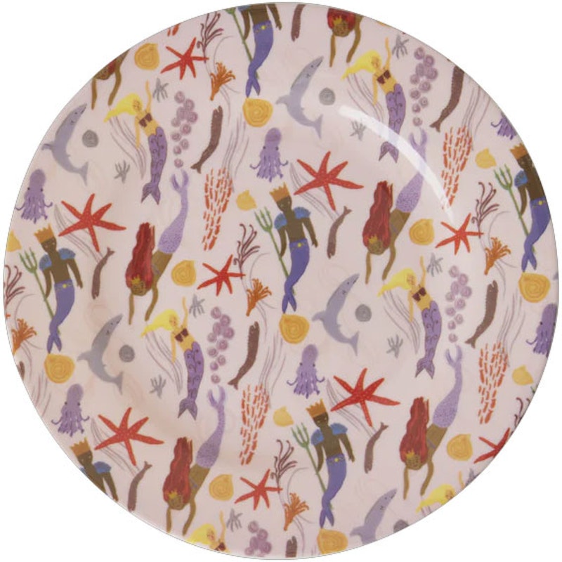 Melamine Plate 20 cm, Mermaid