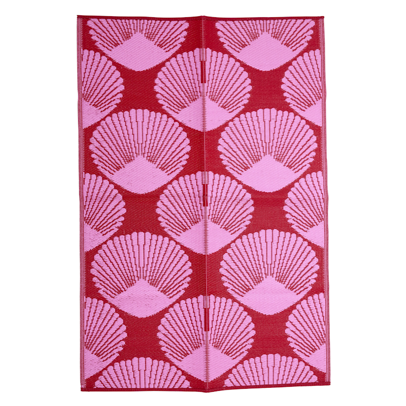 Plastic Mat 120x180, Sea shell Pink/Red