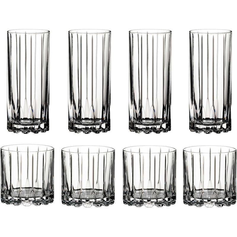 Drink Specific Rocks & Highball Glass Set, 8-pack