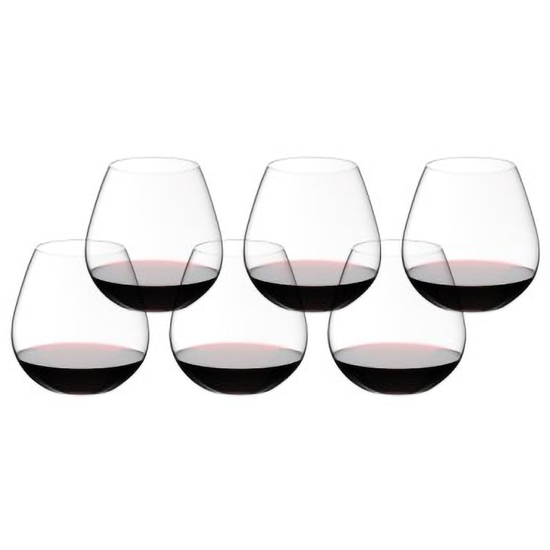 O Pinot Noir/Nebbiolo Wine Glasses 6-pack, Anniversary Edition