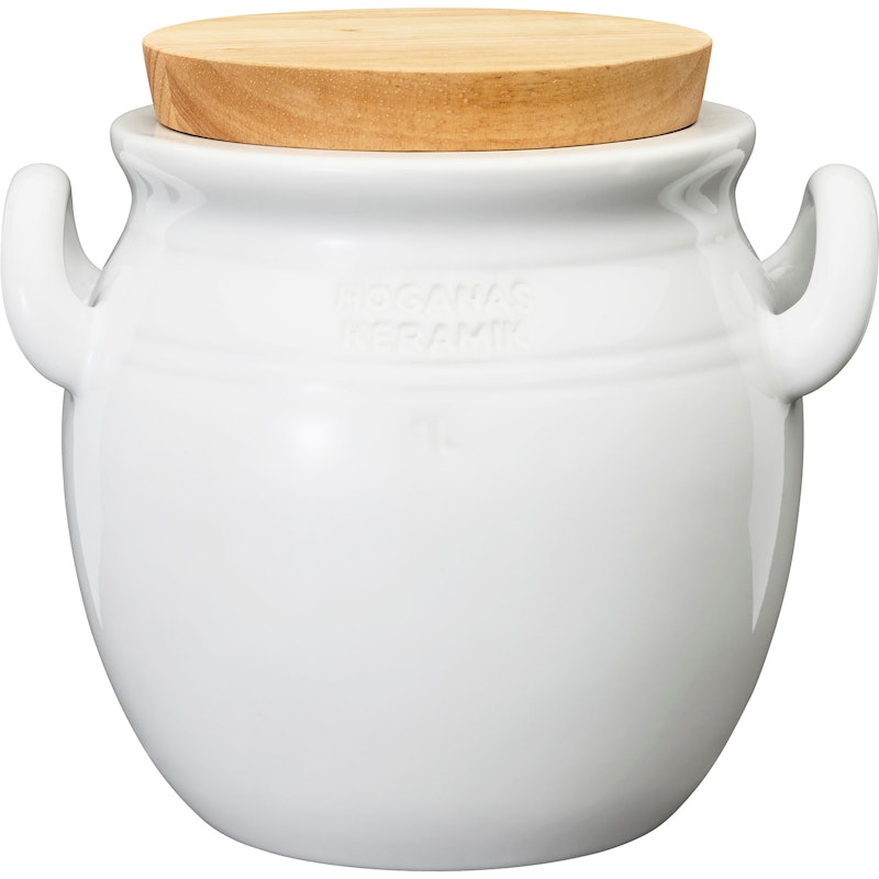 Höganäs Pot 1 L, White