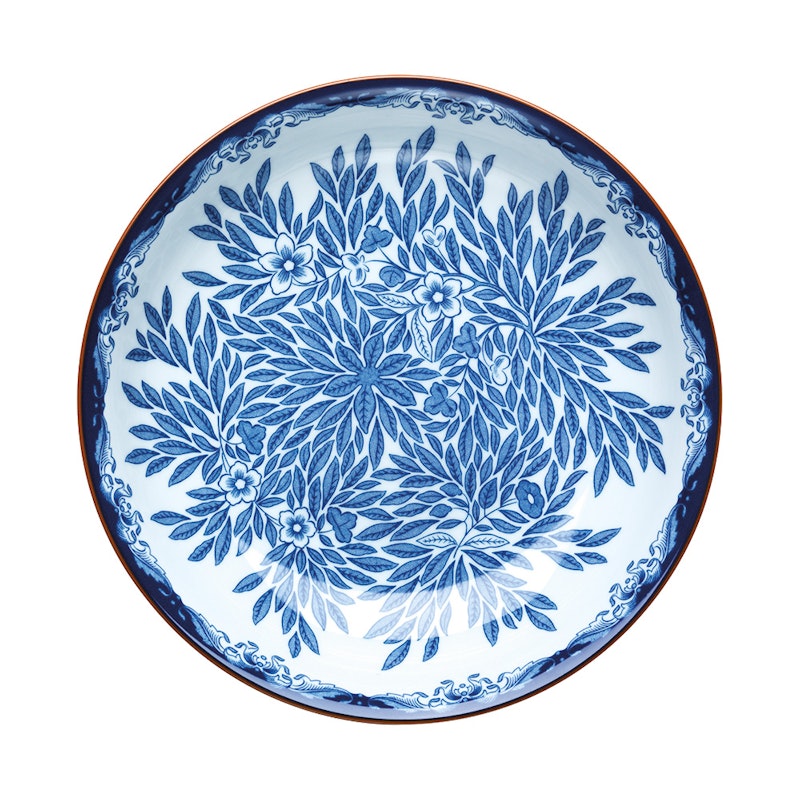 Ostindia Floris Deep Plate 22 cm, Blue