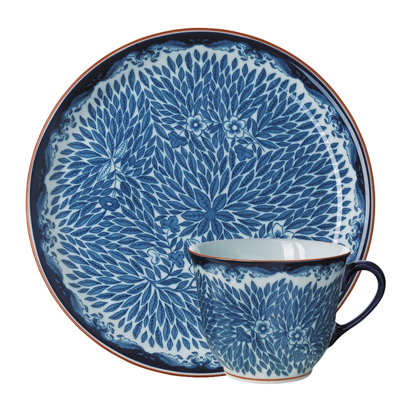 Ostindia Floris Mug & Plate, Blue